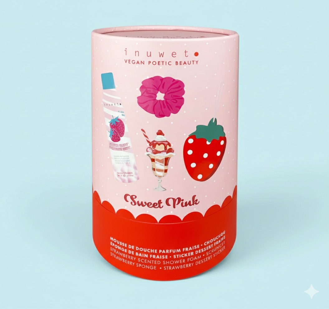 COFFRET BAIN : « SWEET PINK » - Fraise