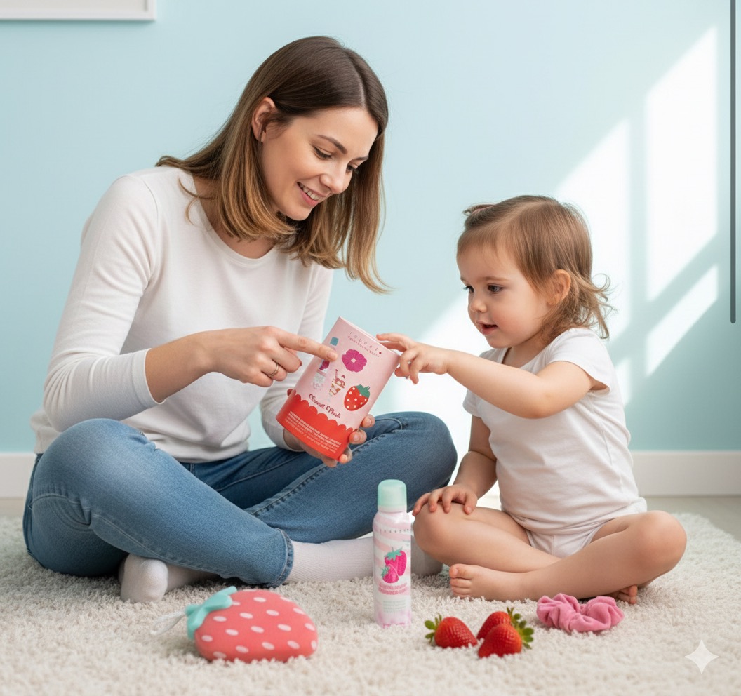 COFFRET BAIN : « SWEET PINK » - Fraise – Image 4